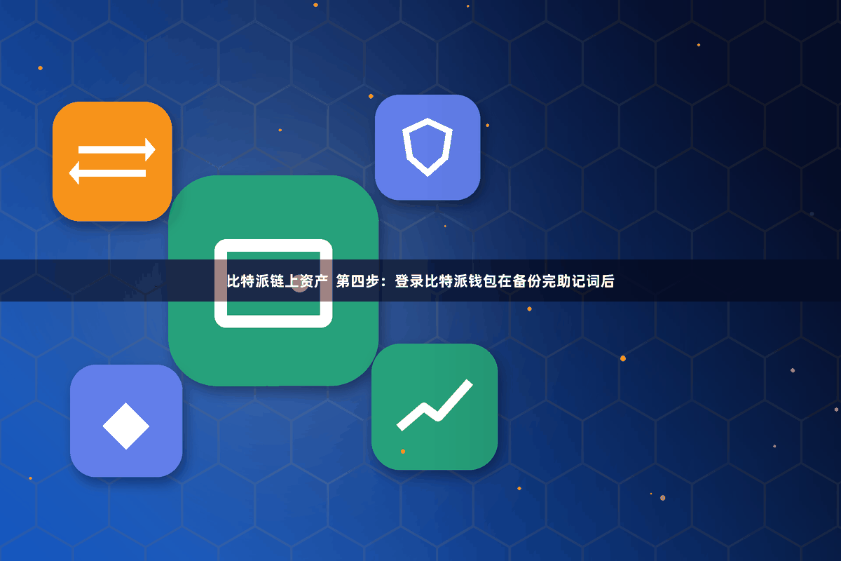 比特派链上资产  第四步：登录比特派钱包在备份完助记词后